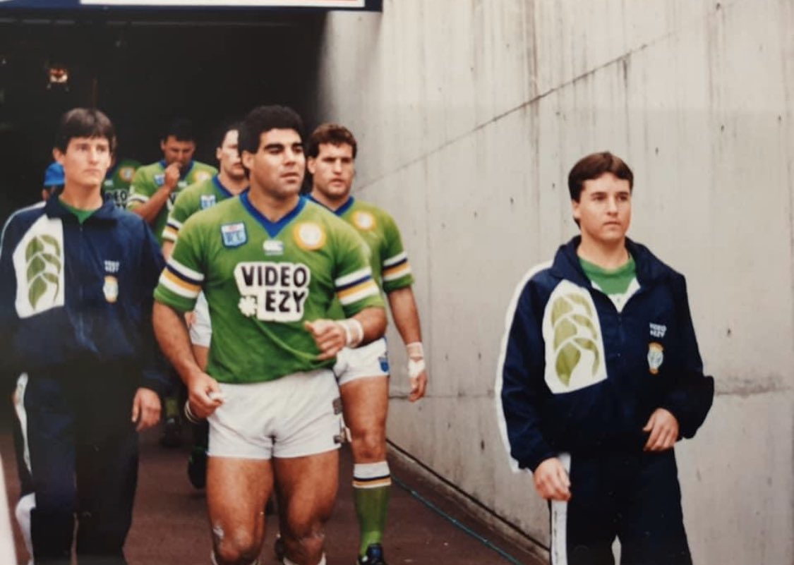 Mal leading out Canberra (with Mark Webber as ballboy!), then the Bears coming out of the tunnel, and post match. 4/