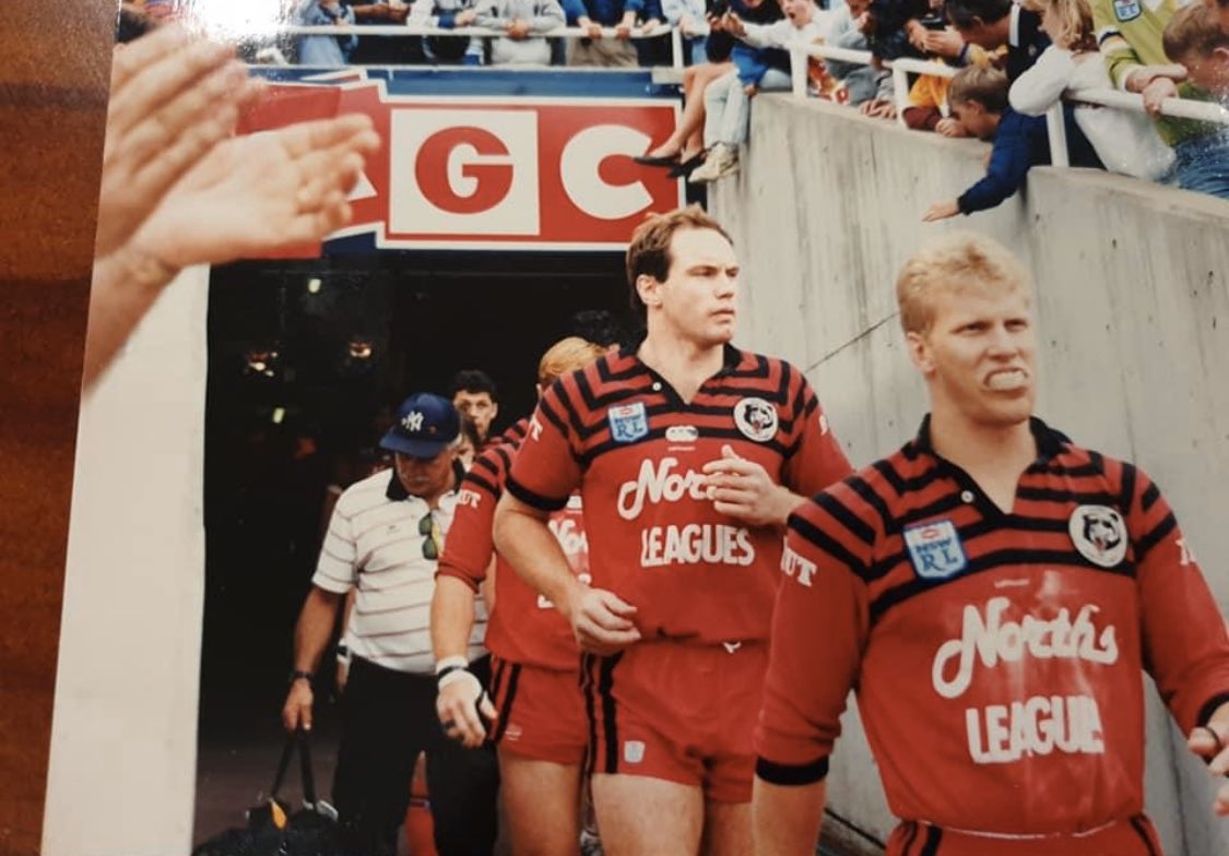 Mal leading out Canberra (with Mark Webber as ballboy!), then the Bears coming out of the tunnel, and post match. 4/