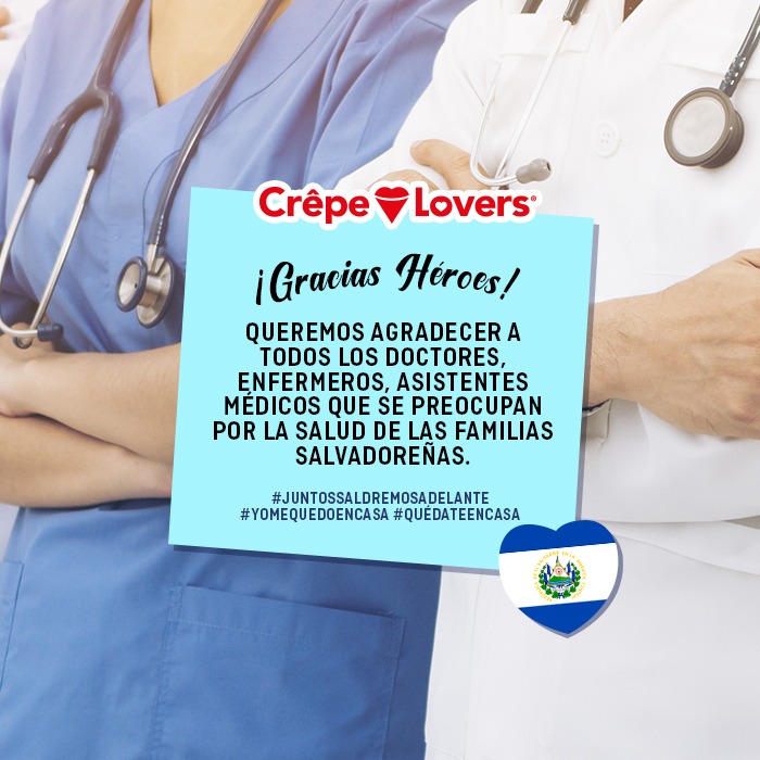 CrepeLovers's tweet photo. ¡¡Llamado de amor para nuestros héroes!! GRACIAS por dar el máximo para tu país. En Crepe Lovers queremos recibirte con café GRATIS. Visítanos en nuestros horarios de atención.
*No aplica delivery y deben estar uniformados.

#CrepeLovers #QuédateEnCasa #JuntosSaldremosAdelante https://t.co/IhVDL54Wjm