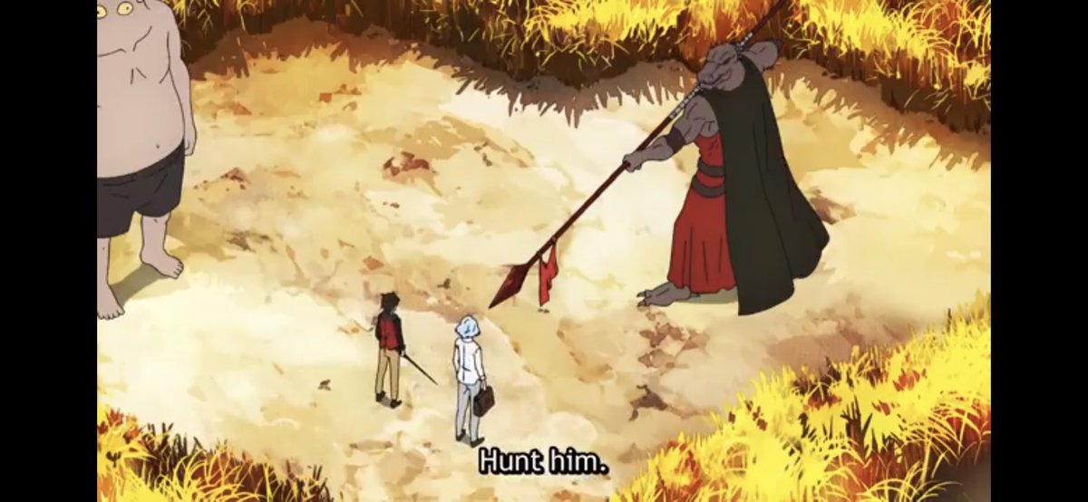 Rak then declares that the reason he seeks out Bam is because he senses he is a strong prey that he must hunt even though up until this point he’s been pretty much a fearless weakling. He clearly sees something in him that’s still quite unclear to the viewer