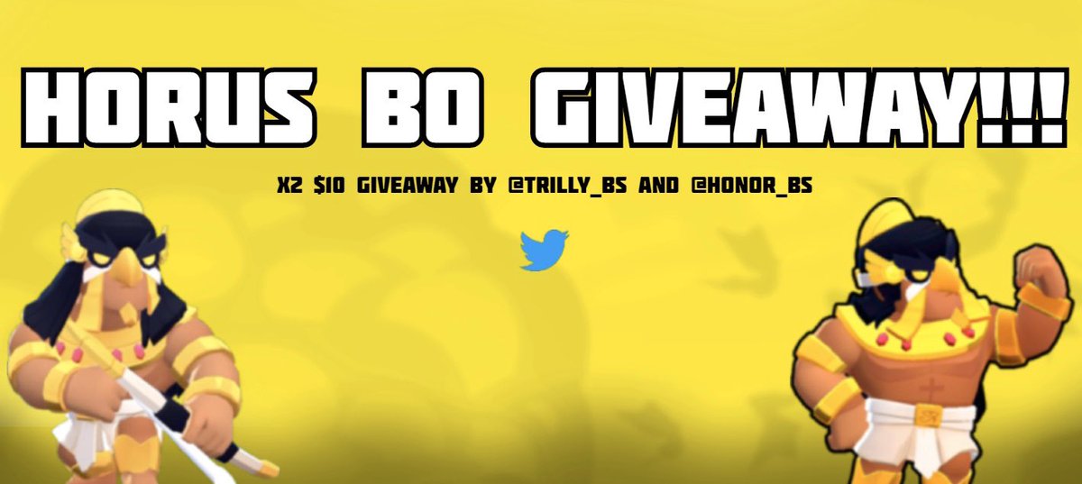 triIlIy's tweet photo. 2x HORUS BO GIVEAWAY 💛

To enter: 

- Follow @trilly_bs &amp; @honor_bs 
- Like, Retweet, and tag 2 friends! 😁

• 2 winners will be announced 4/19 •
• Each will win $10, good luck to all • https://t.co/U87tUicwPD