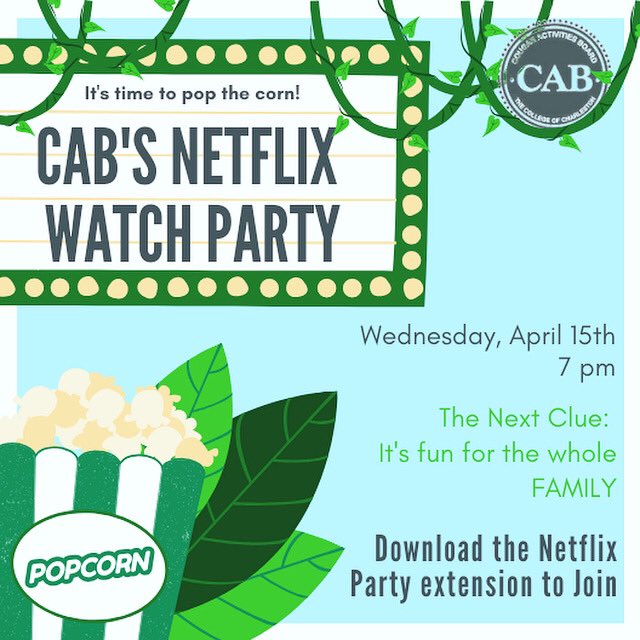 Get ready to pop some popcorn for our Netflix Watch Party TOMORROW at 7pm! Follow the link below to download the Netflix Party extension and make sure to come back tomorrow to get the link to watch with us

netflixparty.com
