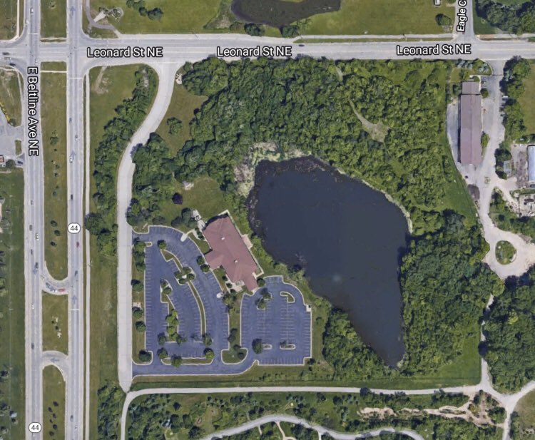 The only physical trace that exists of the Grand Rapids Homestyle Center is the man-made lake that was to be at the center of the development, now part of the Frederik Meijer Gardens & Sculpture Park.