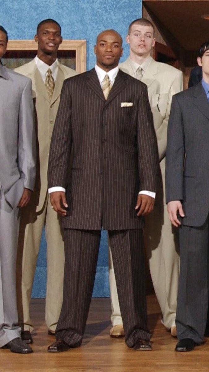 Early 2000s NBA draft fashion was absolutely wild