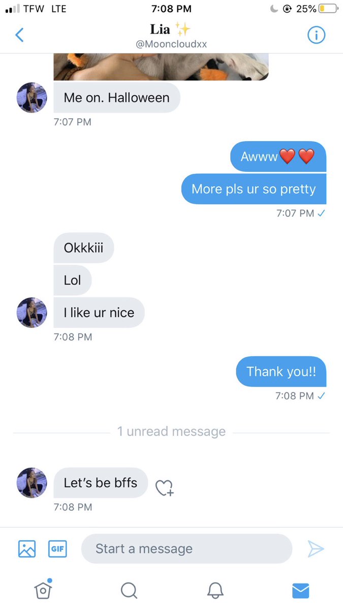 so everyone got kicked and she deleted the gc.  @bettereri dmed her just to get more info. we made a new gc just so we could all talk to eachother abt what just happened. and erica tried getting on good terms w her (not actually but just to find sum stuff out)