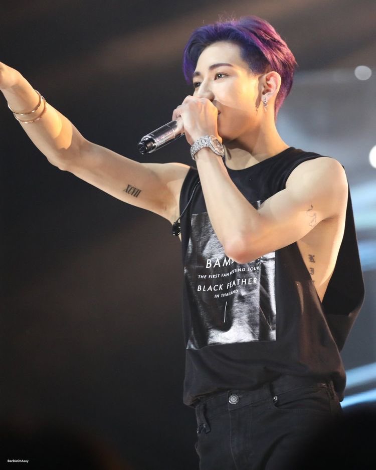 bambam too. i love the fact that most of got7 have tattoos