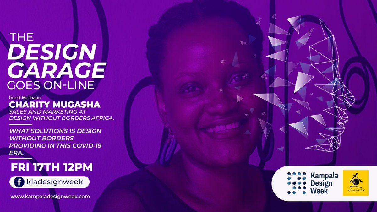 KlaDesignWeek's tweet photo. In partnership with @kafunda_kreativ we are back this Friday with the #DesignGarage. We host @MissMugasha lead of Marketing and Strategy at @DwB_Africa
See you on Friday 17 April, 12pm on Facebook Live. https://t.co/h6IV7bUUHO