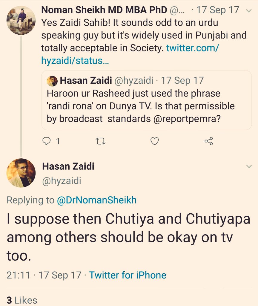 Thread: Tito & his honorable members of press.Azhar only set the record straight because he was there in the meeting. Let me show you how your brethren engage others at SM. Don't block & hide now....Exhibit A.  @hyzaidi honorable member of press.  https://twitter.com/titojourno/status/1250070256263053314