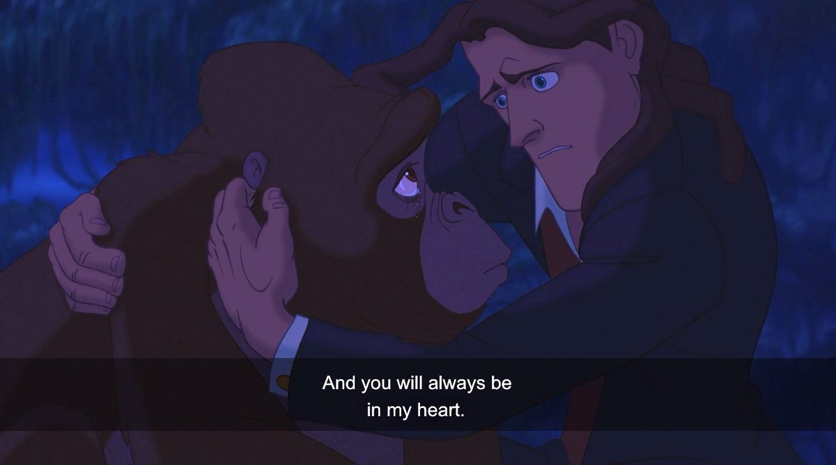 kikeurbina's tweet photo. La conexión que Kala y Tarzan tienen, desde que era un niño, me ha impresionado. 

No importa lo lejos que esté de mi mamá, siempre estoy en si corazón y ella en el mío. Siempre. https://t.co/SAo9d1h49R