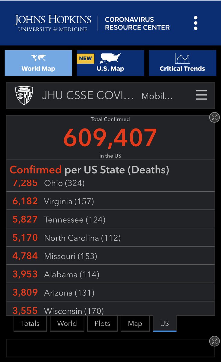 4/14/20 https://coronavirus.jhu.edu/map.html 