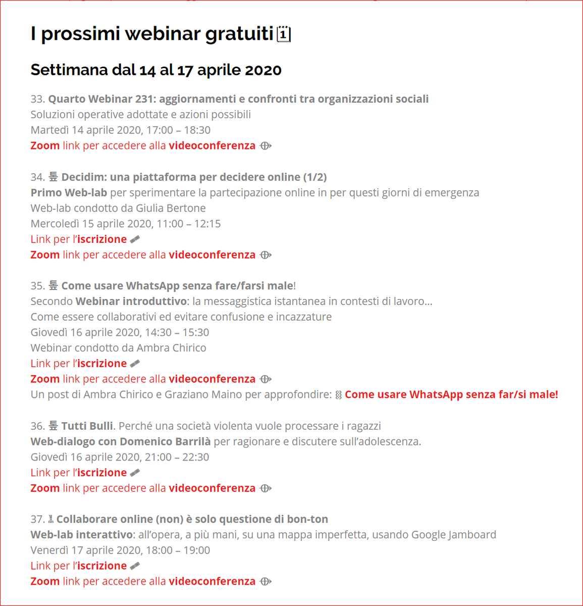 Graziano Maino Proseguono Anche In Questa Settimana E Nelle Prossime I Webinar Gratuiti Di Pares Date Un Occhio Per Vedere Se C E Qualcosa Che Vi Utile O Vi Interessa