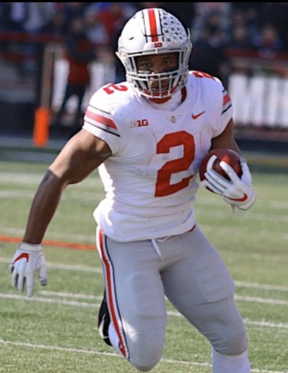 2 - JK Dobbins - 5’10” 209 - Ohio St - 21.3 yrs oldWe have a few lingering questions about Dobbins given he skipped the combine. But everything we hear is that this kid is a legit athlete. Aside from a down sophomore season, JK has an exceptional profile as a true 3-down back.