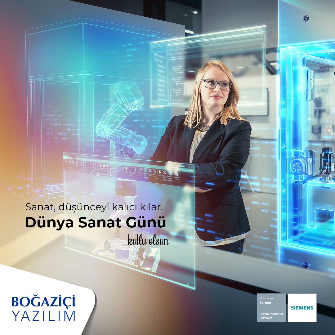 Sanat, düşünceyi kalıcı kılar. Baktığı her yerde sanat görenlerin, Dünya Sanat Günü kutlu olsun. #bogaziciyazilim #siemensplm #dünyasanatgünü #nxcae #dijitalikiz #teknolojisanati #yazilim