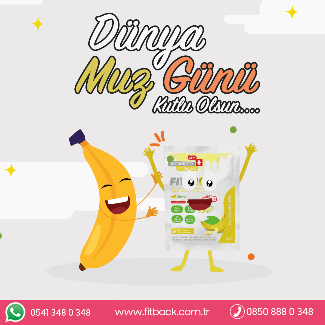 Muz yemek insanlara doğal mutluluk😁 verir.
Dünya Muz🍌 Günü Kutlu Olsun!!
.
.
.
.
.
#fitback #fitbacktarifleri #DünyaMuzGünü #WorldBananaDay #sahanelezzetler #diyetteyim #düşükkalori #tarifönerileri #yemektarifleri #diyetisyen #sağlıklıbeslenme #saglikliyasam