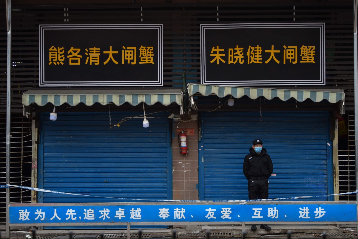 Here's a photo of the closed market.