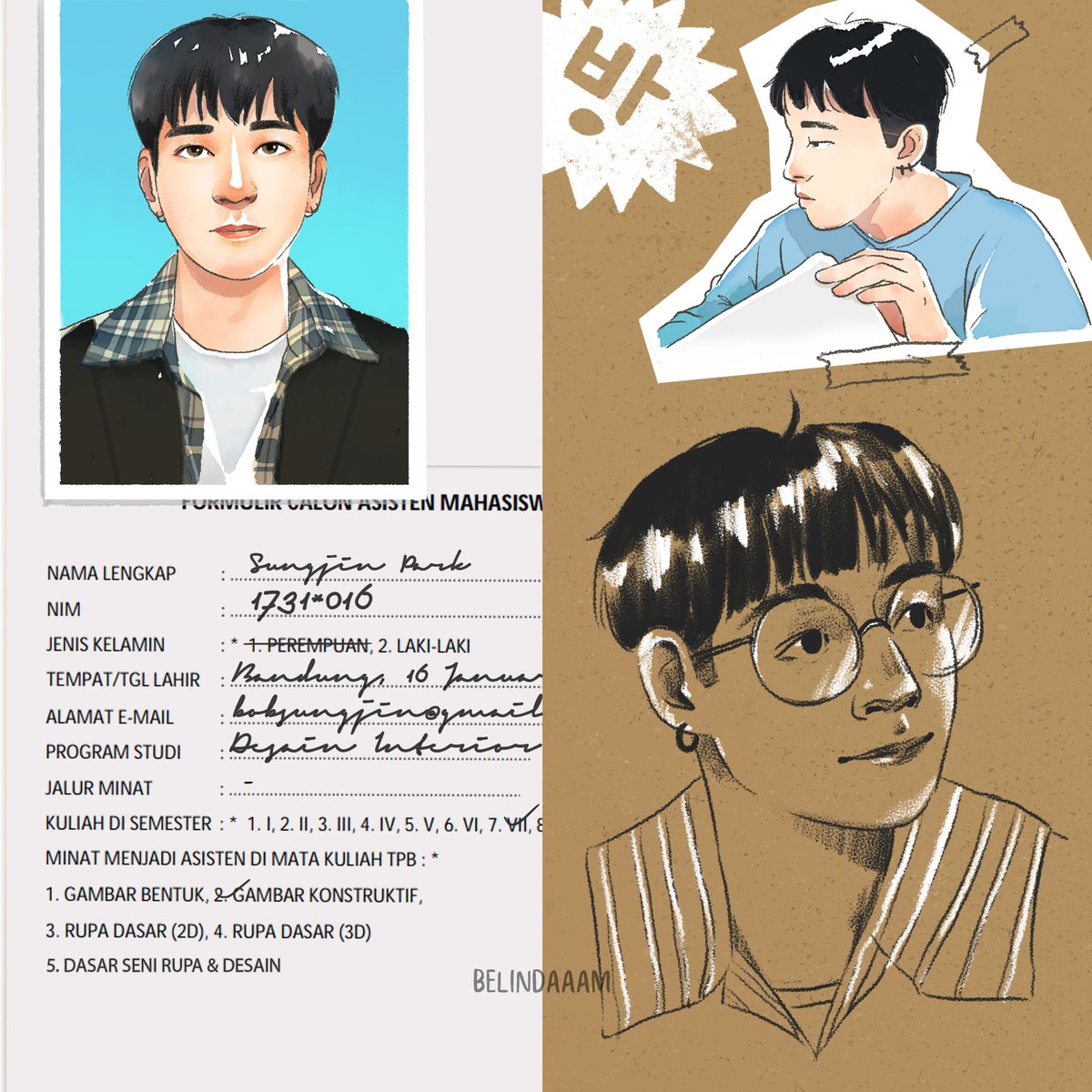 PART 2This is Sungjin as student assistant for Basic Technical Drawing class! @DAY6_BOBSUNGJIN #day6  #데이식스  #fanart