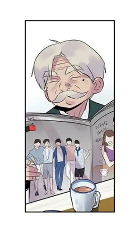 the cover of the magazine grandpa is reading