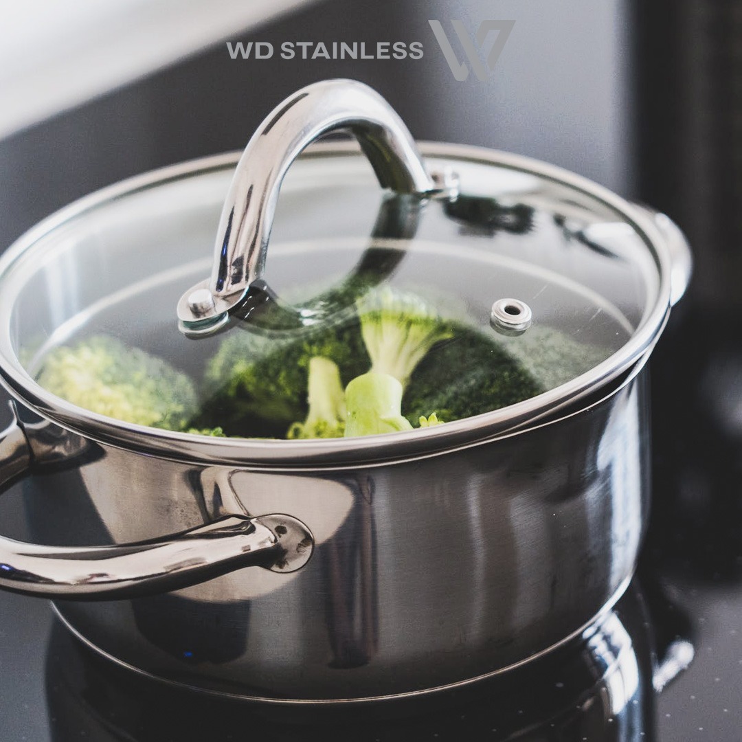 wdstainless's tweet image. Stainless mempunyai tingkat kekuatan yang tinggi dan tahan terhadap oksidasi dan korosi.

#stainlesssteel #stainlesscookware #homecooking #kitchenware #cookware #kitchendecor