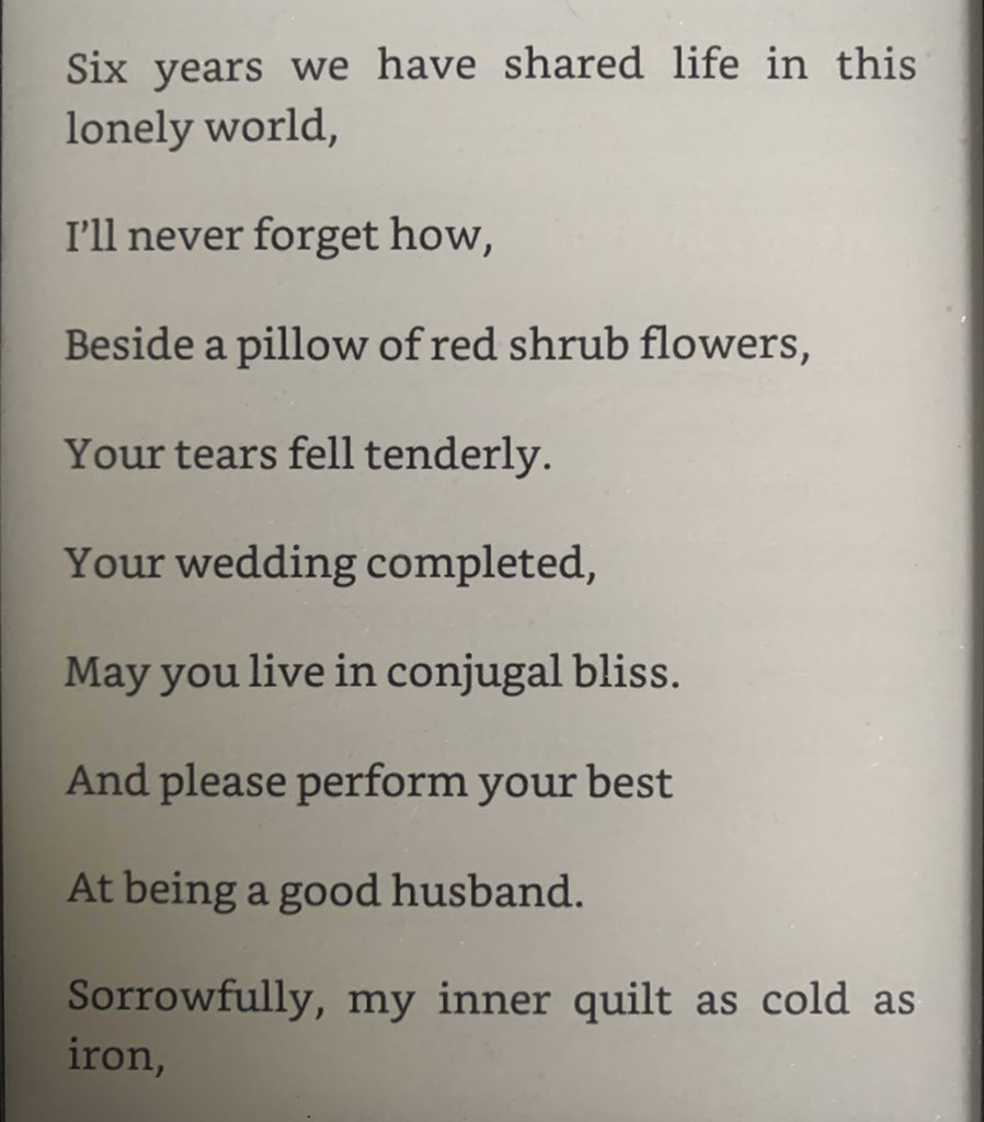 “Family responsibilities were a duty not to be confused with romantic love” it’s sad really And later on when he set him up with a family of his own, he could not help but be jealous of his lover’s bride