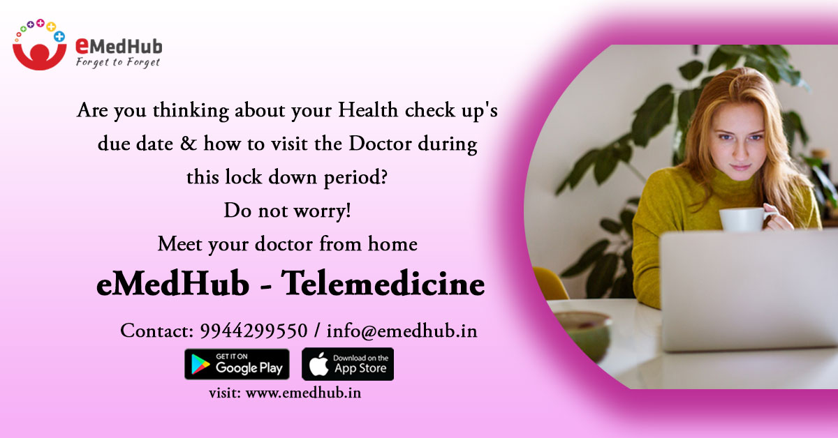 eMedHub1's tweet photo. Are you thinking about your Health check up's due date &amp; how to visit the Doctor during this lock down period?
Do not worry!
Meet your doctor from home
eMedHub - Telemedicine
visit: https://t.co/sgLWmO41vw

#EMedhubApp #AppforDoctors #Covid19 #Coronovirus #Doctorsnearme #Emedhub https://t.co/tbVUXPk7Hq