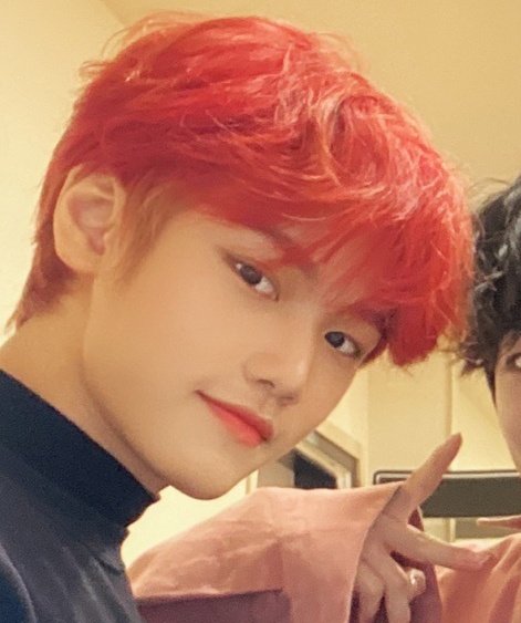 his red hair