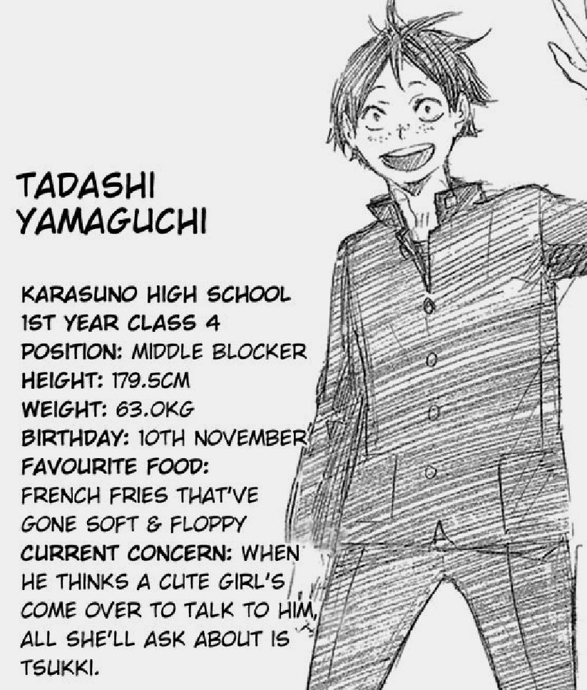 tsukki's already tall, blonde and gorgeous and there's nothing we can do about that
it's even canon that poor yams has to deal with it too 