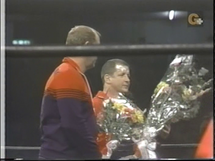 The tag league tourny continues on December 6th with the Funks taking on Billy Robinson & Horst Hoffman. EVERYONE GETS FLOWERS! This is the final match of disc 2.