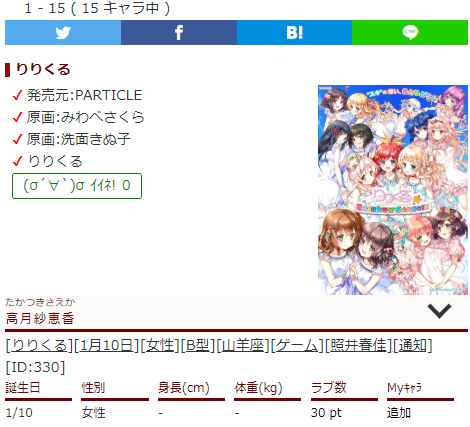 キャラ誕366 りりくるの作品情報更新 作品情報を更新しました T Co Rylufbkaev キャラ誕366 誕生日 キャラクター りりくる Particle みわべさくら 洗面きぬ子