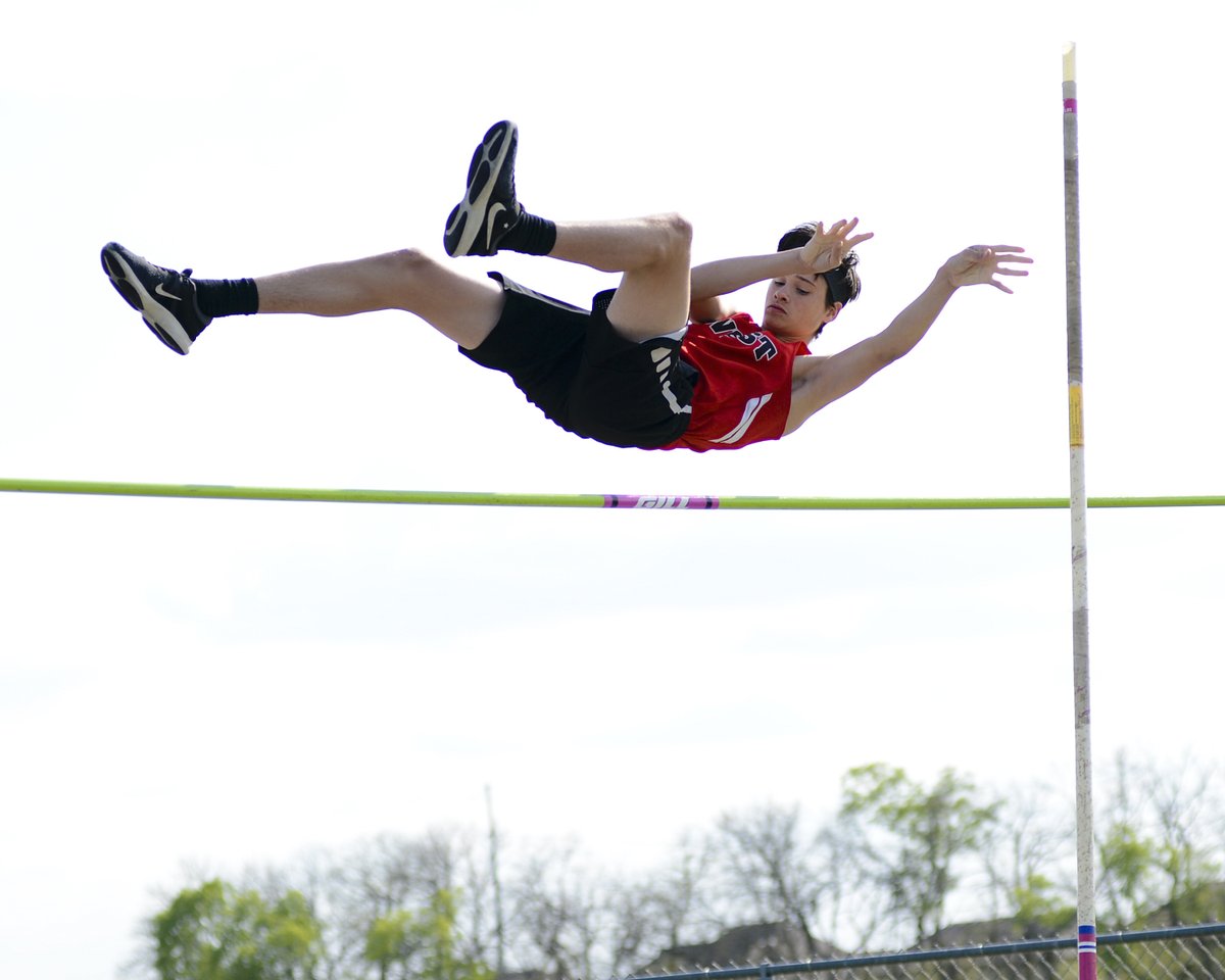 mlhuseman's tweet photo. Grant Sasenick was a four-year athlete. Competing with our amazing and dedicated pole vault crew! Grant improved by over two feet each year. He always competed with a smile and a great attitude! #TeamFirst #PoleVaultSquad @bvwestXCTF https://t.co/gGHILHE606
