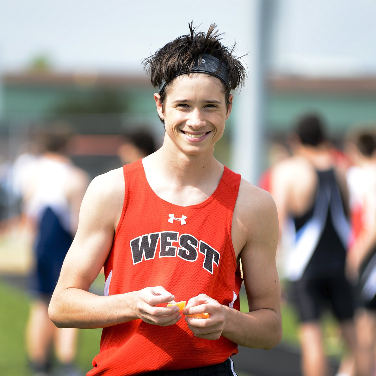 mlhuseman's tweet photo. Grant Sasenick was a four-year athlete. Competing with our amazing and dedicated pole vault crew! Grant improved by over two feet each year. He always competed with a smile and a great attitude! #TeamFirst #PoleVaultSquad @bvwestXCTF https://t.co/gGHILHE606