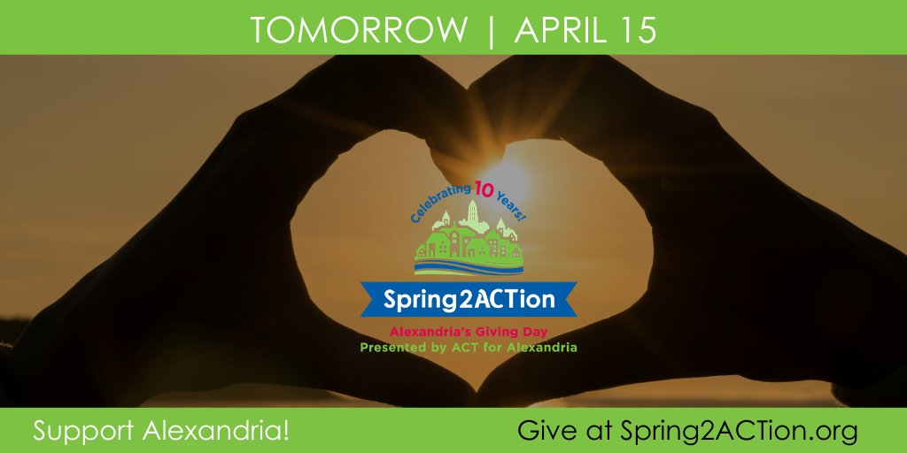 AlexLibraryFdtn's tweet photo. @Spring2ACT begins in less than two hours! Who is ready?? Join us as we #Spring2ACTion! Donate to the @alexlibraryva at https://t.co/3PtNoV8sRw https://t.co/8OiKj9FGxr