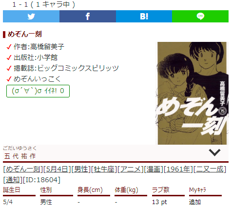 Twitter पर キャラ誕366 めぞん一刻のキャラクター情報追加 五代祐作の声優と身体情報を追加しました T Co Flmsn6fbck キャラ誕366 誕生日 キャラクター めぞん一刻 高橋留美子 Twitter पर キャラ誕366 めぞん一刻のキャラクター情報追加 五代祐作の声優と身体情報を追加しました T Co Flmsn6fbck キャラ誕366 誕生日 キャラクター めぞん一刻 高橋留美子