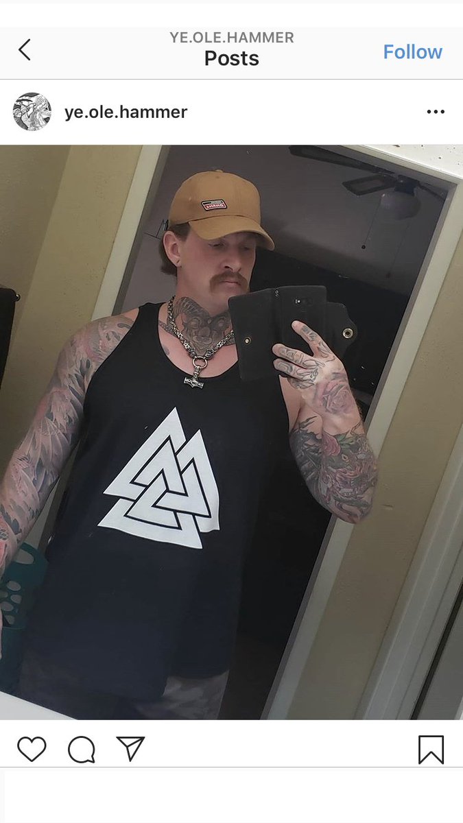 Hello everyone! Let's give a warm welcome to the Telegram neo-Nazi Christopher A. Pohlhaus of San Antonio, Texas, better known as "The Hammer". Chris runs a Telegram channel (which we won't name) that spreads openly genocidal and neo-Nazi content almost daily. 1/
