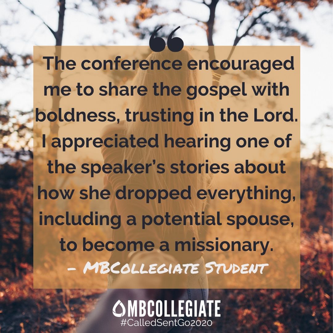 MBCollegiate's tweet image. #CalledSentGo2020 #MBCollegiateConference #AmbassadorsofChrist