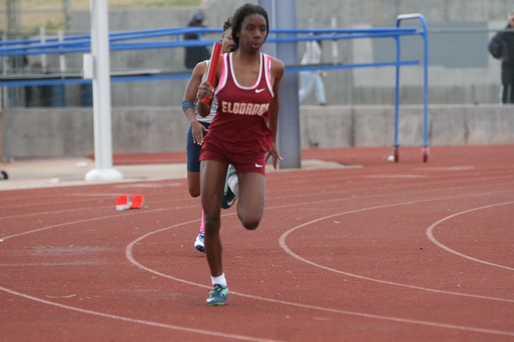 sundeviltrack's tweet photo. Geianah: sprints, hurdles, relays.
*4 year track letter winner
*Has competed in 8 different events
*2X regional finalist (4x2 &amp; 4x4)
#EldoSeniors https://t.co/q1Fg42INAt