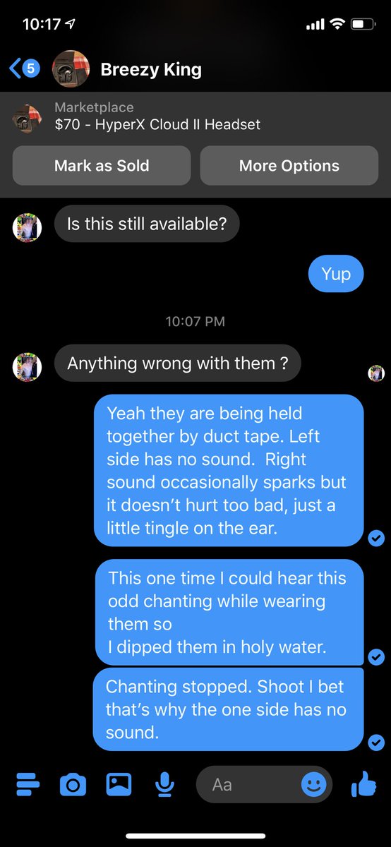 scottimus75's tweet photo. I just can’t stop myself sometimes. If it sells it sells. I’m in no rush. #hyperx #facebookmarketplace #ihatepeople #nothingwrongwithit #nextquestion https://t.co/Ubqh9mCdJV