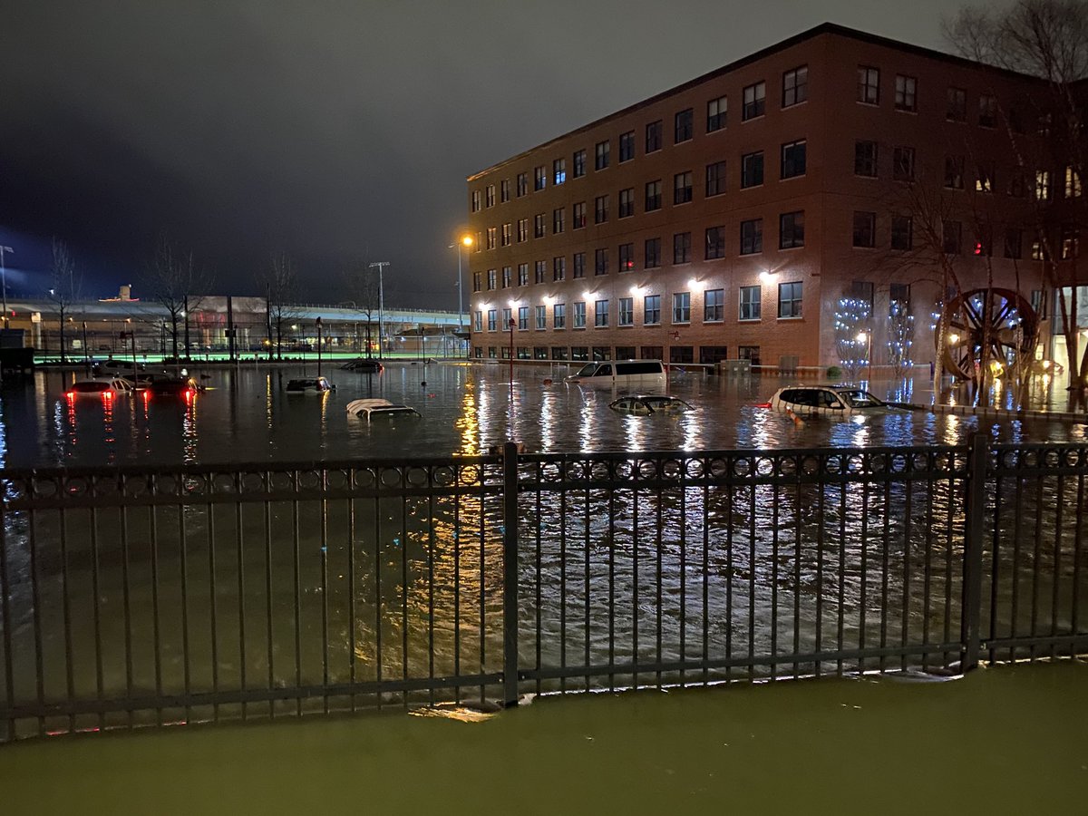 BostonFire's tweet photo. At approximately 9:18 a major water leak at 500 Harrison Ave South End .The street has buckled,there are multiple cars under water.Streets in the area are flooded. https://t.co/2GOv35rEpB