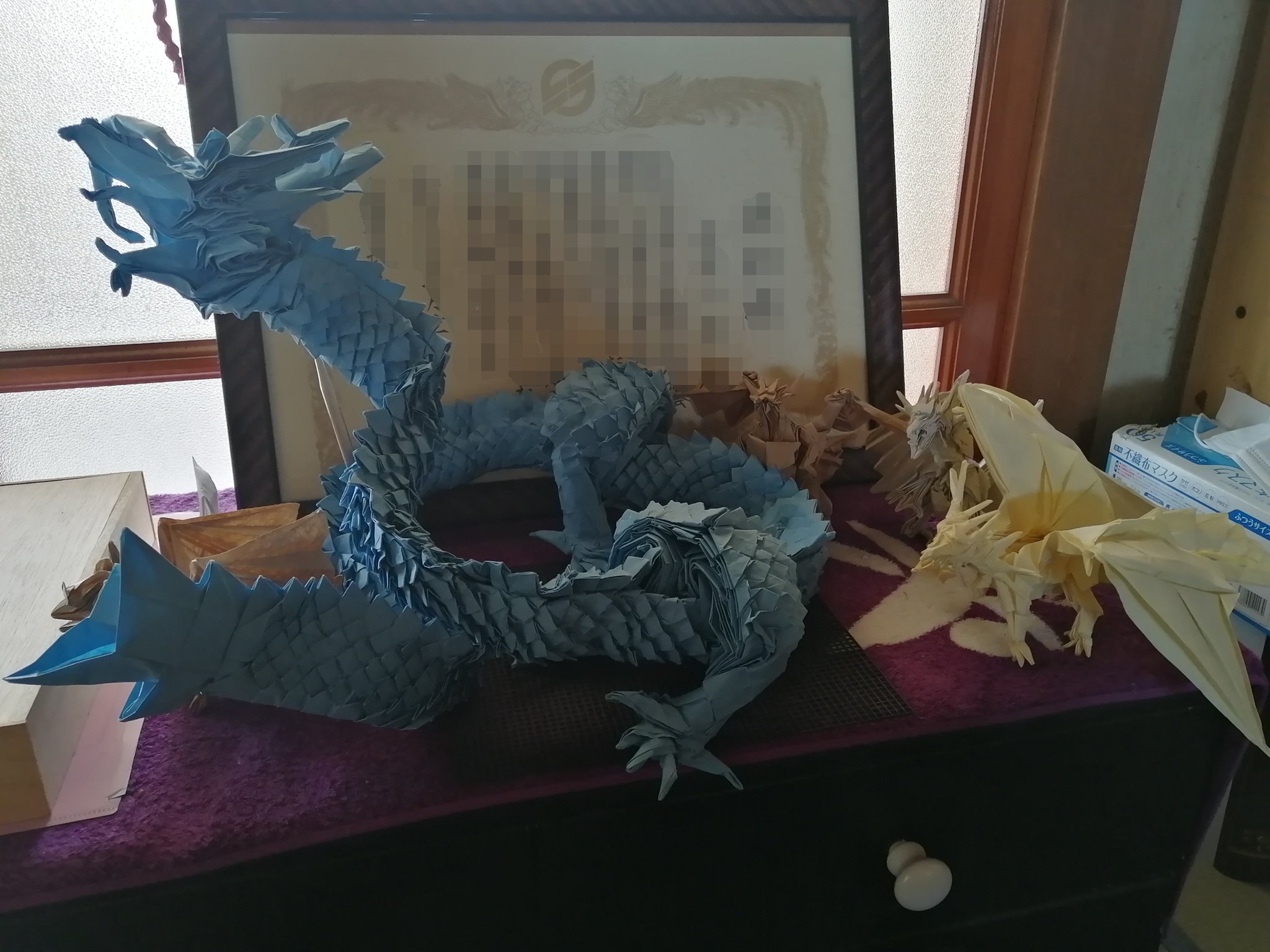 和戯k羅亥 猛 エロさのｼｼｮｰﾀﾛｰ 龍神3 5 神谷哲史様創作 ししょー制作 210cm色上質紙 特薄口 折り紙 折り紙作品 Origami T Co Ovq3zz35q4 Twitter