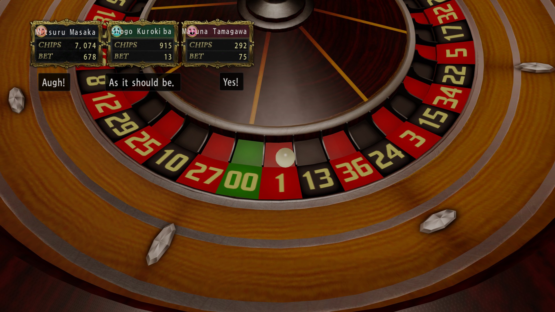 Toby Abare on Twitter "Yakuza 0 casino roulette is 100 rigged, kept