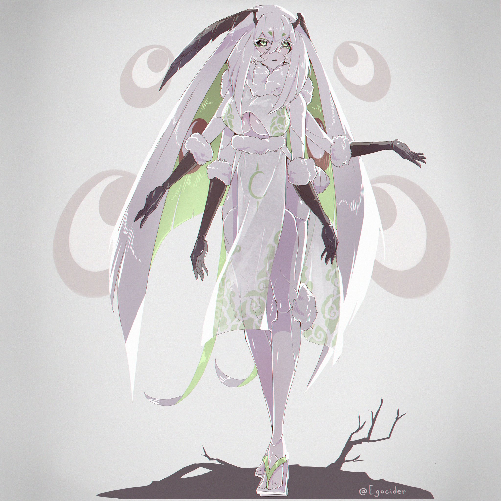 絵画 Moth Girl #005 Juniper on X: 