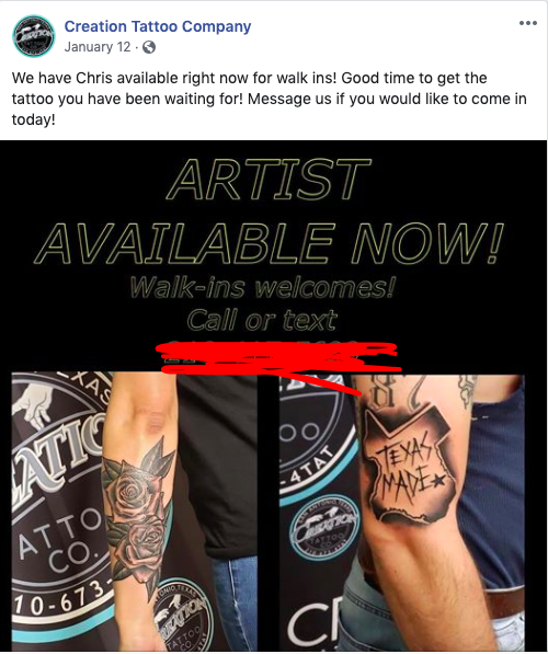 Currently, Chris seems to work as a Tattoo artist at Creation Tattoo Company in San Antonio, Texas. Chris also appears to live in the area, although we are unsure where.9/