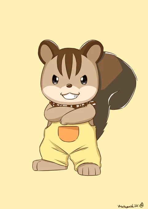 シルバニア練習でくるみリスのラルフくん 