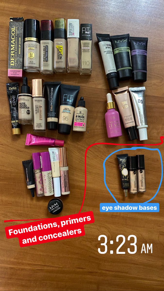 RecklessGirl92's tweet photo. #MakeupFoundations #Foundations #Primers #Concealers #MakeupBases #EyeshadowBases #MakeupFixers #Mascaras #Eyeliners #BrowProducts #Pomades #Pencils #SingleEyeshadow #SmallerPalettes #Eyeshadow #EyeshadowPalettes
(3/4) https://t.co/oD4y5oXKyE