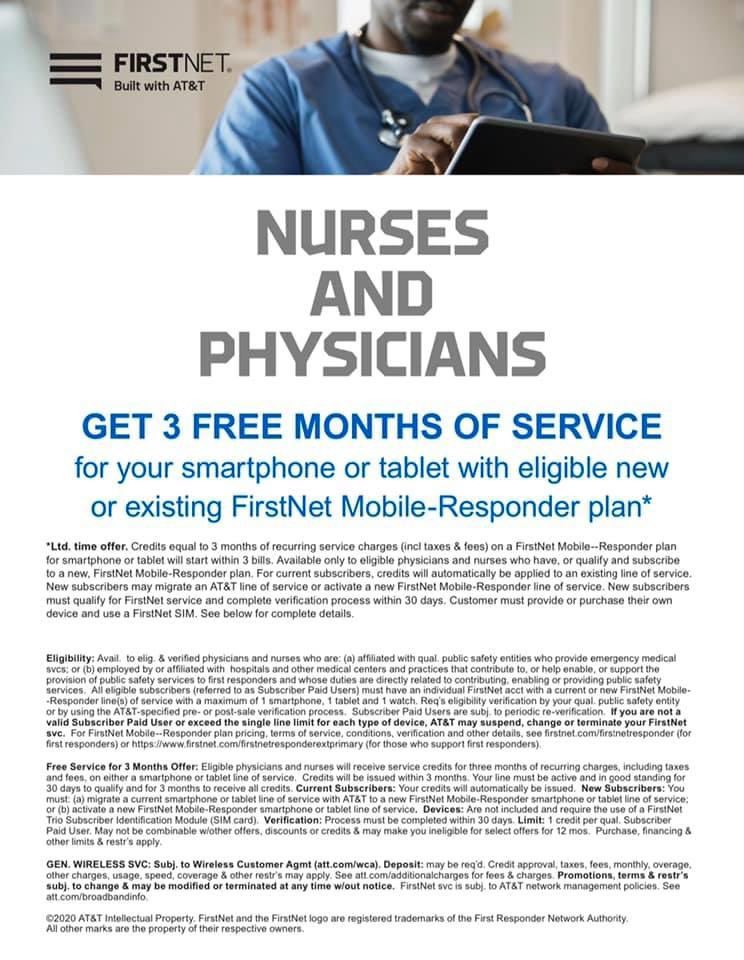 #ConnectedTogether  #FirstResponders #WeGotYou  <a href="/LifeAtATT/">Life at AT&T</a>  <a href="/FirstNet/">FirstNet, Built with AT&T</a> Thank you for taking care of us, let us take care of you 💙