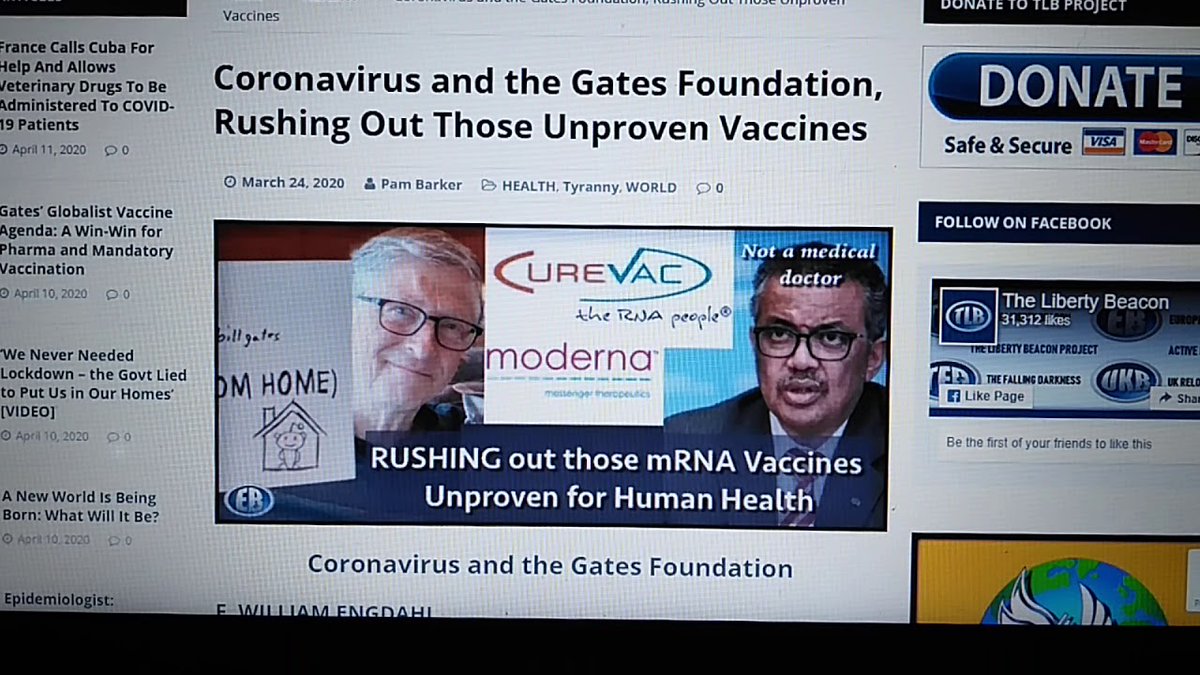 expedite the creation of a vaccine for COVID-19 (which already has a documented success with hydroxycloroquine): Moderna (American Biotech company) is collaborating with Inovio Pharmaceuticals, The Wistar Institute, VGXI a subsidary of GeneOne Life Science & Twist BioscienceA-82