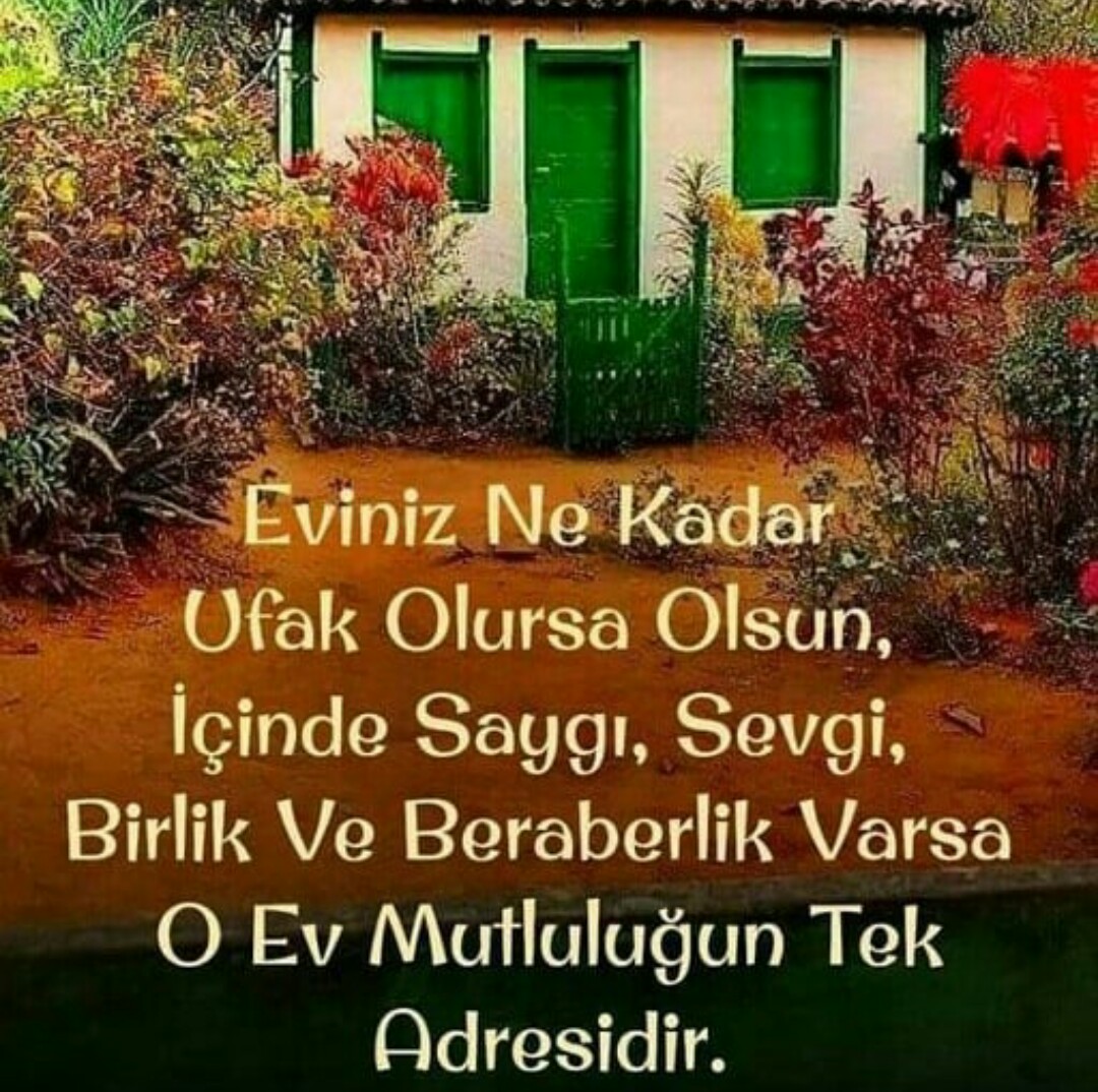 Evde kal Türkiye'm Allah var gam yok.