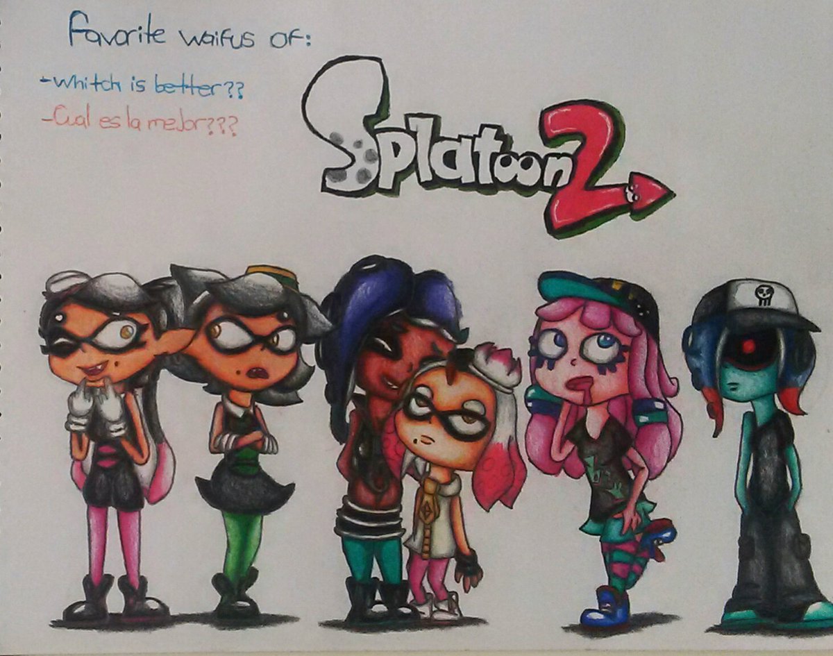 grandfat2013's tweet photo. #Splatoon2 #Splatoon #SplatoonFanart #FANART #squidsisters #OffTheHook #Cefalopop #Dedfish #D3dfish #Paruko #ABXY #ChirpyChips https://t.co/ZIqezj3I6h