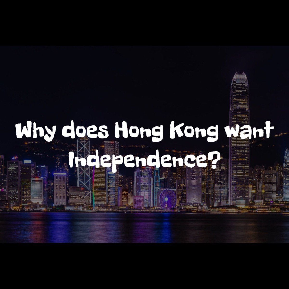 bIackobject's tweet photo. 來源/ #AntiExtraditionChannel
https://t.co/A8j5PwNdiO
Why does Hong Kong want independence?
#StandWithHongKong https://t.co/zo6V6KAxz3