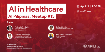 senti_ph's tweet photo. Join us in tonight's webinar! 🧠🤓  

A two-hour holistic discussion about #research, applications, and challenges of #AI in #Healthcare with experienced industry and academic professionals.

Registrations are still open. Visit https://t.co/MtQJRkWicp to join! https://t.co/U5ZUsjHXy1