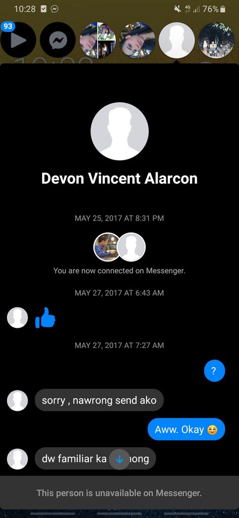 Nagsimula ang lahat dito when a guy named Devon sent me a like emoji. (Basta talaga may guy nagchat sa aken, bumibilis tibok ng puso ko, MARUPOK in short)